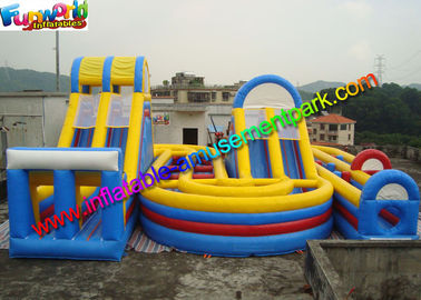Popular Sport Inflatables Obstacle Course , inflatable assault course With Playground