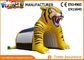 Giant Inflatable Tiger Mascot Inflatable Football Helmet Tunnel For Events