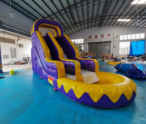 Adult Bouncy Bouncer Outdoor Inflatable Water Slides With Pool